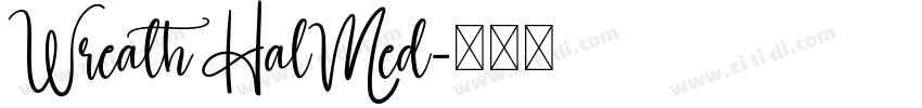 Wreath HalMed字体转换